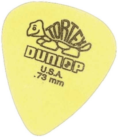 Dunlop Tortex Set Puas Amarillas 0,73 mm, 72 Unds.