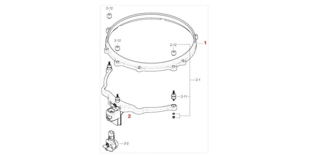 Tama MQM16 para tom 16" MQM16