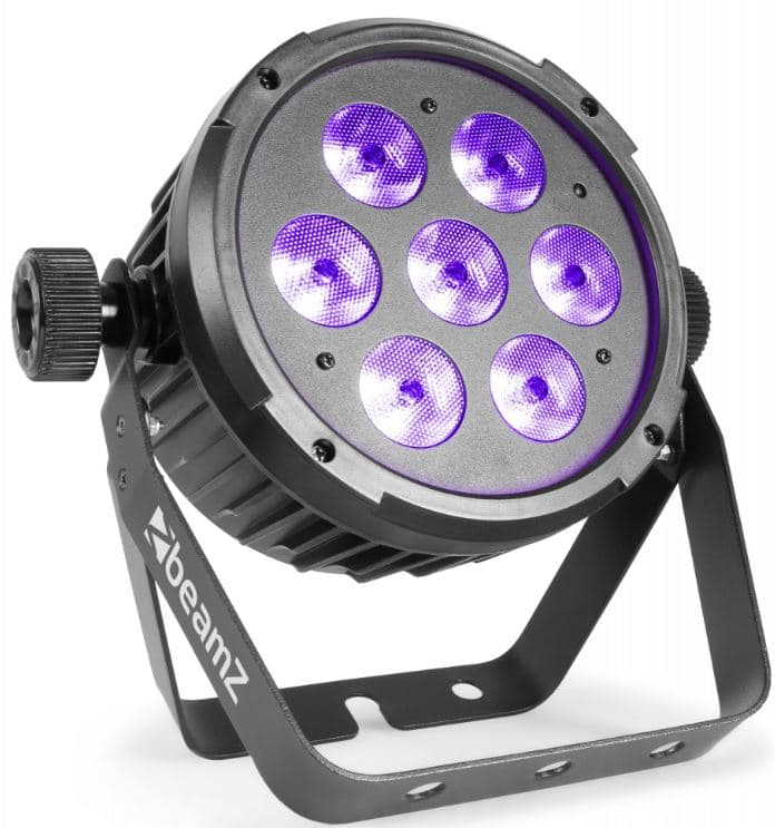Beamz BT280 Foco PAR Plano LED 7 x 10W 6-en-1 RGBAW-UV 151308