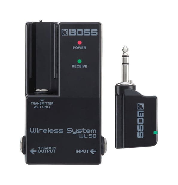 Boss WL-50 Sistema inalámbrico Plug-and-Play para pedaleras