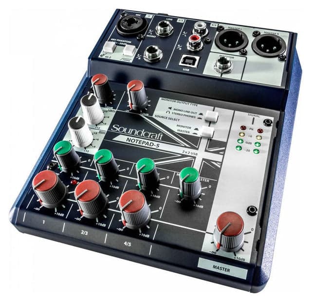 SOUNDCRAFT NOTEPAD-5 Mesa de mezclas