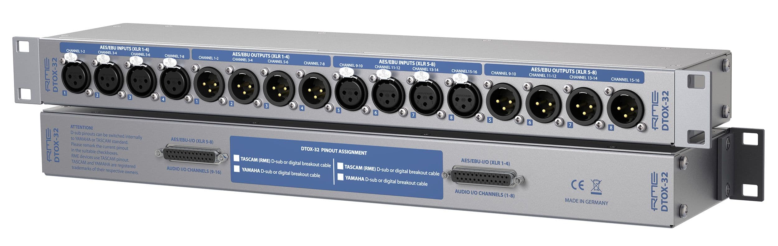 RME DTOX-32 Extensión para Interfaces Digitales Multicanal