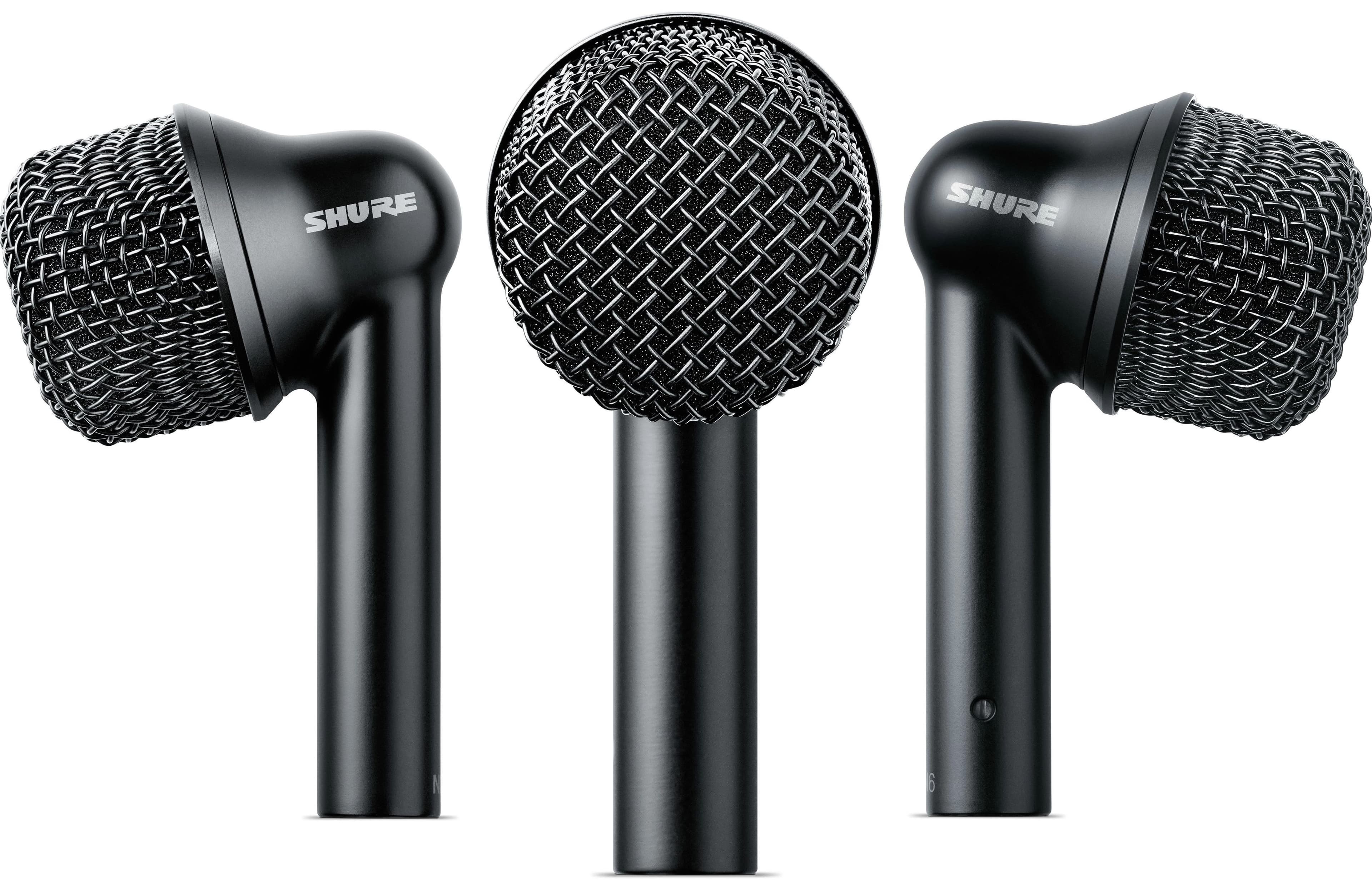 SHURE NXN6-3PK Micrófono Tom Nexadyne XLR, negro, paquete de 3