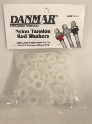 Danmar Percussion 100 Pack Nylon Tension Rod Washers White