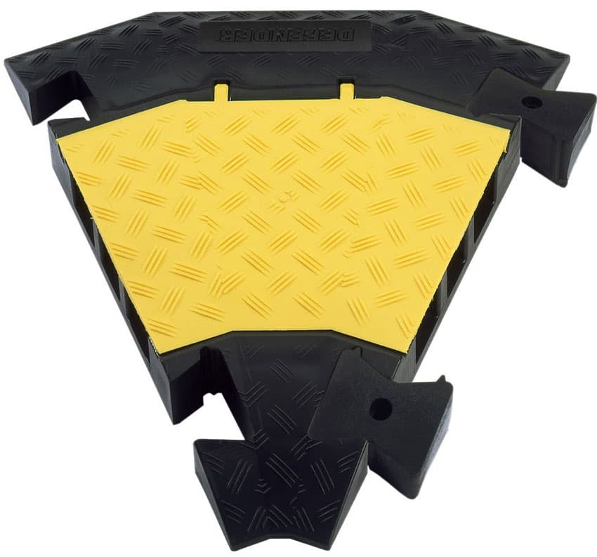 Defender 3 C Curva de 45° para Pasacables 85002 de 3 Canales