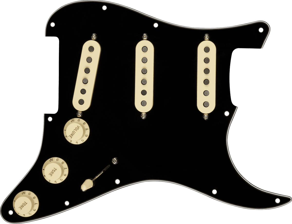 Fender Golpeador Pre-Wired Strat Custom Shop Texas Special SSS Black