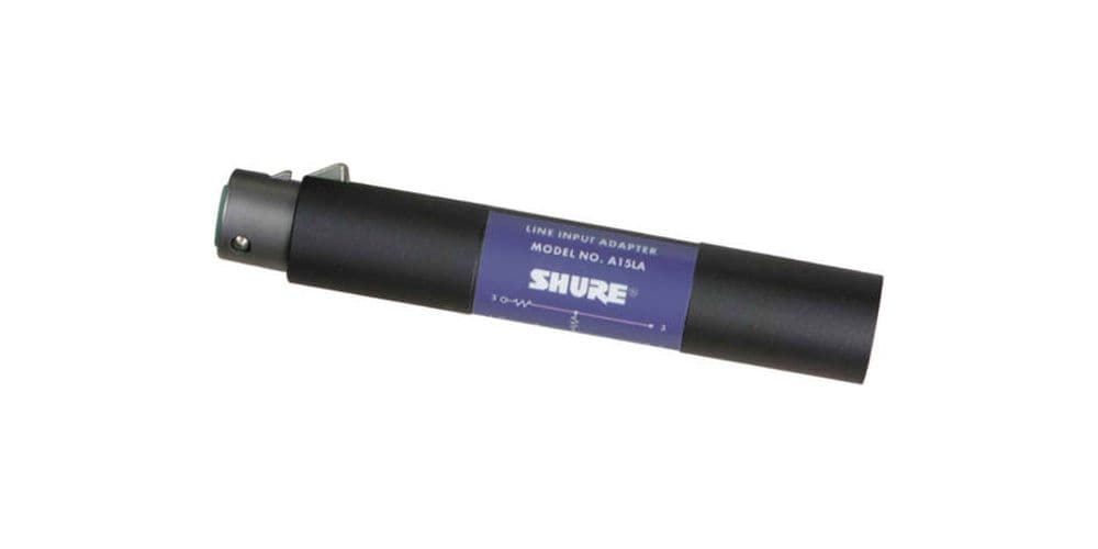 SHURE A15LA Atenuador Adaptador línea micro 50dB A15LA