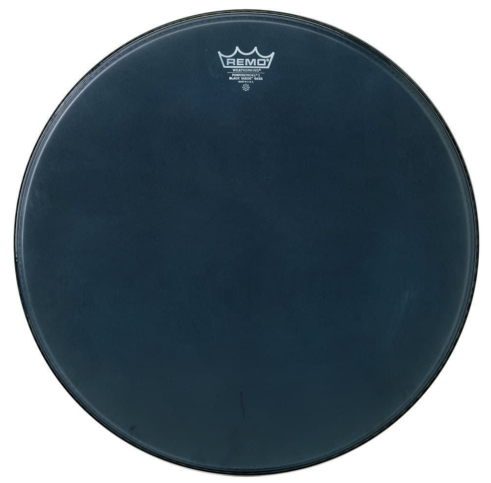 Remo 811356 Powerstroke 3 Black Suede 24 Pulgadas P3-1824-ES Parche Bombo