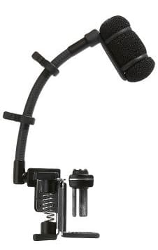AUDIO TECHNICA ATM-350D Micrófono de condensador cardioide de pinza con soporte de montaje para batería