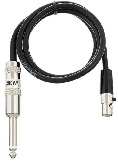 SHURE WA302 Cable Jack/TA4F de 0,75m para Conectar Instrumentos a Emisores de petaca