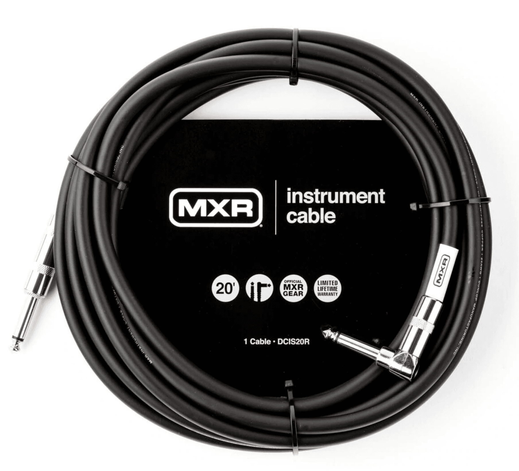 Mxr DCIS20R Jack / Jack Acodado Cable Para Instrumento 6m