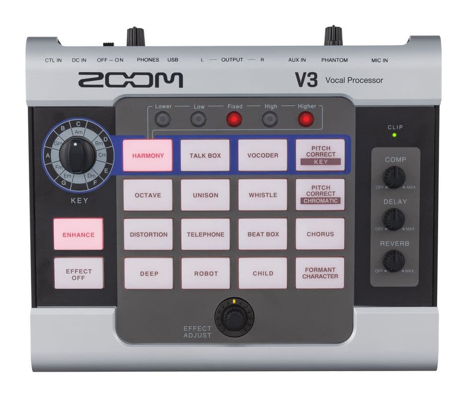 Zoom V3 Procesador de Efectos Vocales