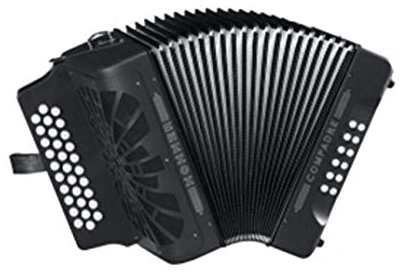 Hohner Acordeón Compadre GCF A-4822 Negro