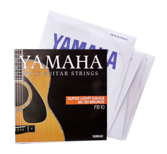 YAMAHA FB10 Cuerdas Guitarra Acustica 0.10-0.47