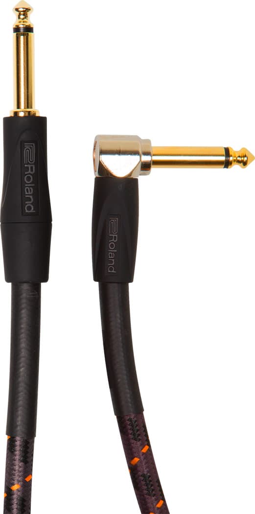 Roland Cable Guitarra RICG5A Jack Mono a Jack Acodado Mono 1,5m