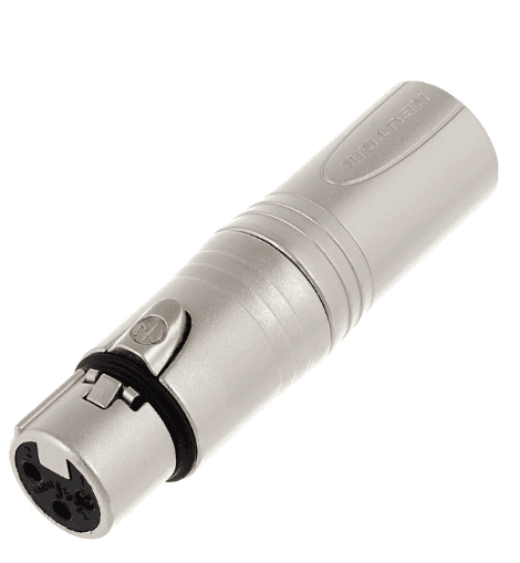 Neutrik NA3 FM Adaptador de XLR hembra a XLR Macho