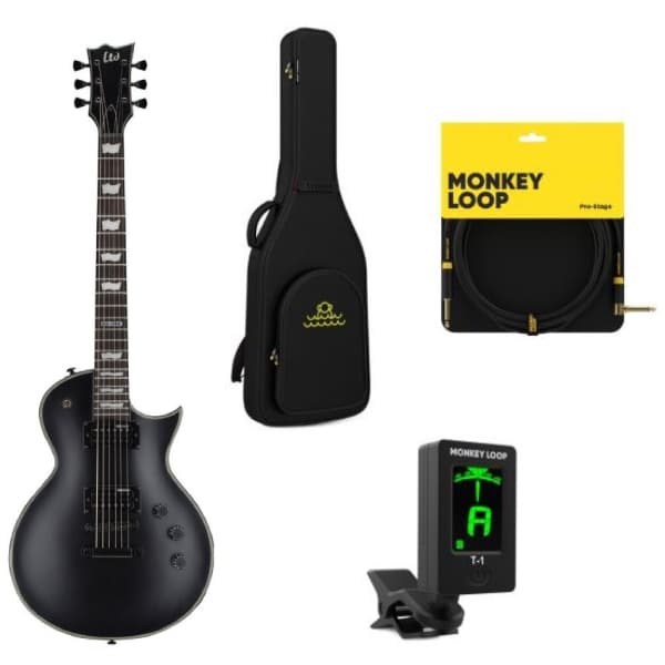 ESP LTD EC-256 Guitarra Eléctrica Black + Kit Accesorios