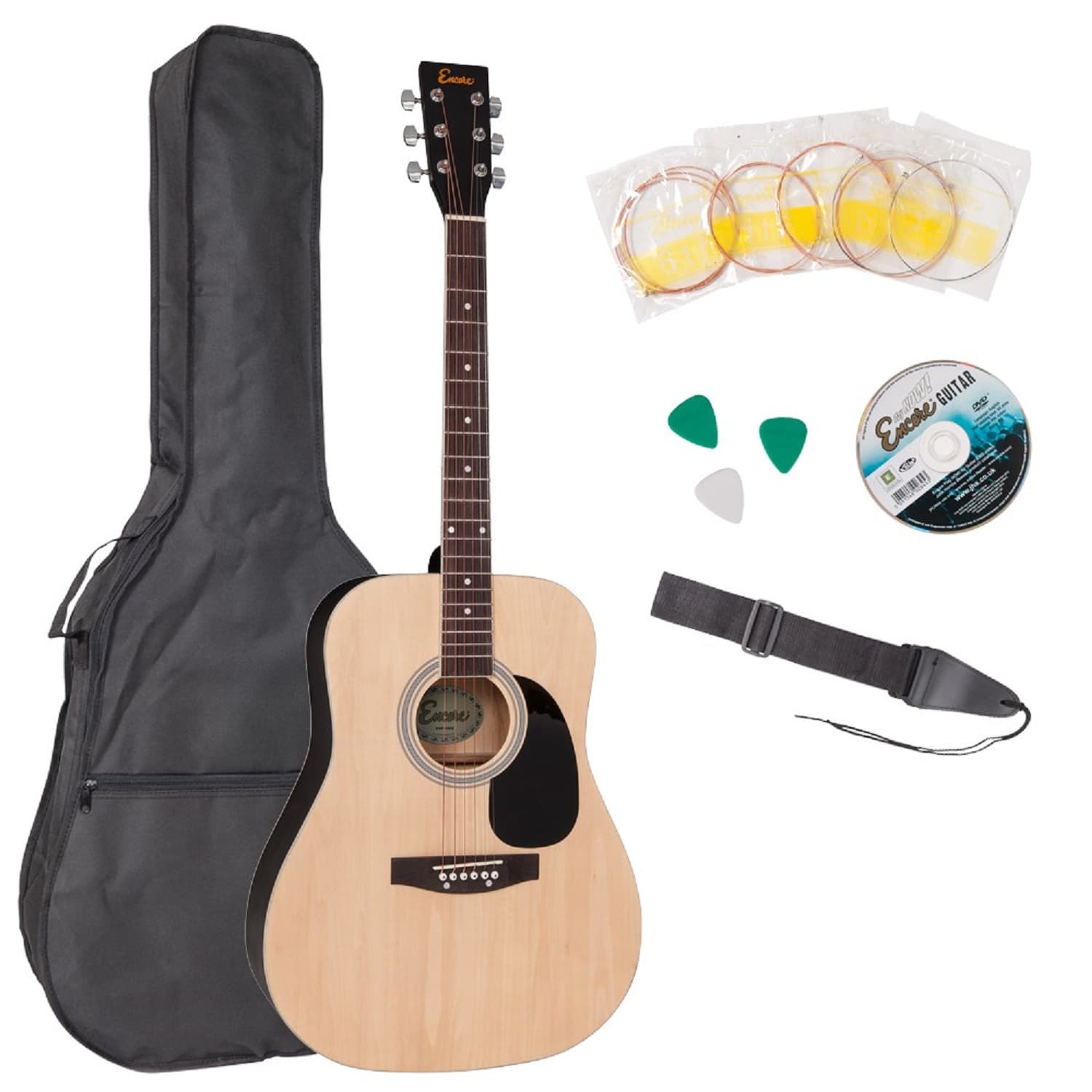 Encore EWP100N Pack Guitarra Acústica
