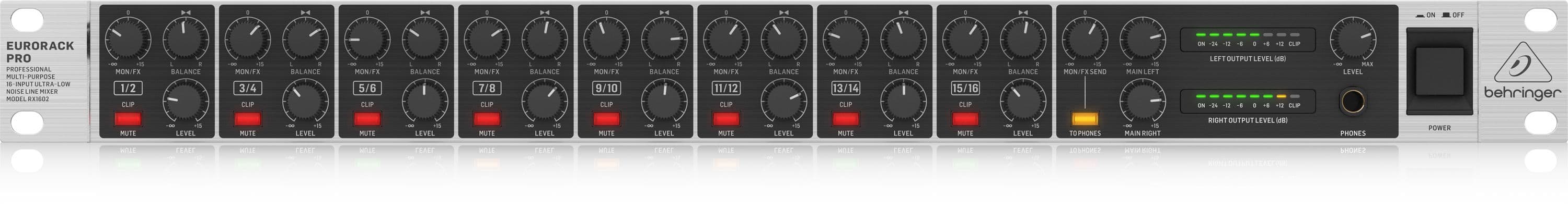 BEHRINGER RX1602 V2 Mezclador de Línea para Montaje en Rack