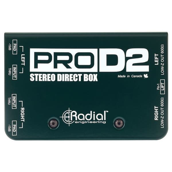 Radial Engineering Pro D2 DI pasiva de 2 canales