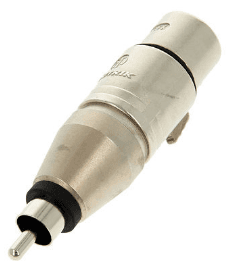 Neutrik NA2 FPMM Adaptador XLR Hembra a RCA Macho