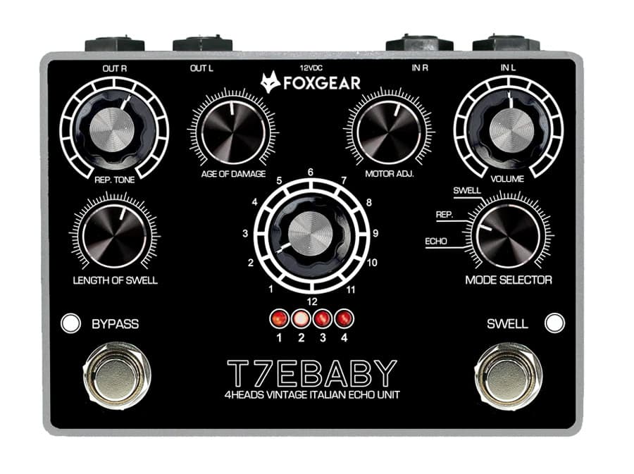 Foxgear T7E Baby Pedal Delay para Guitarra