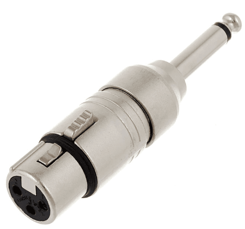 Neutrik NA2 FP Adaptador XLR Hembra a Jack Mono