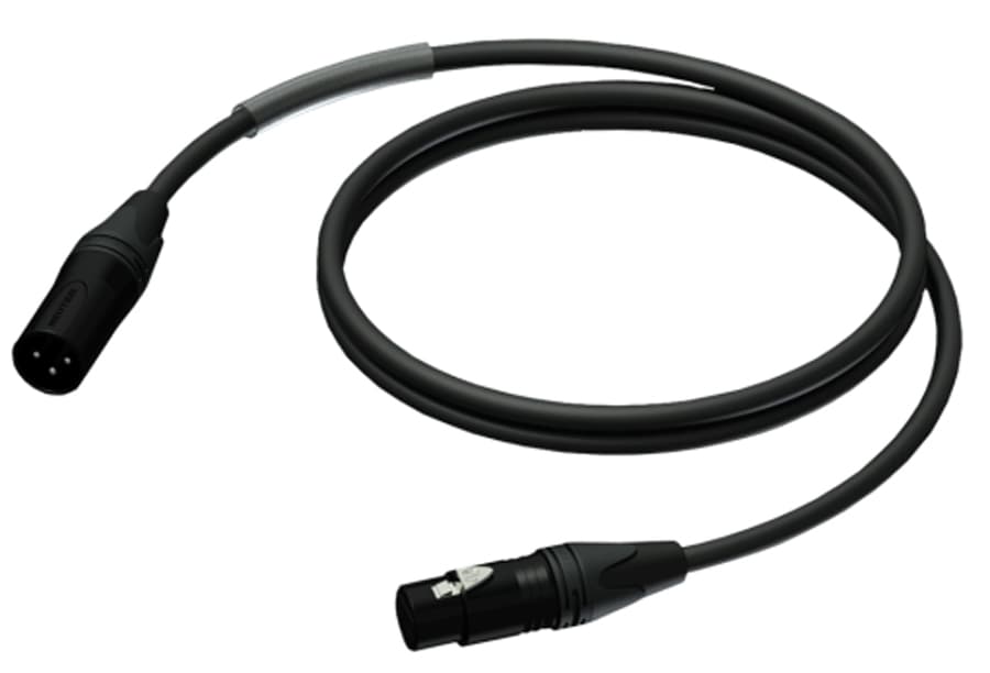 SDJ DMX3CLU02. Cable DMX 3 Pines 2 Metros