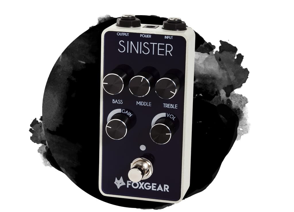 Foxgear Sinister Pedal de Distorsión para Guitarra