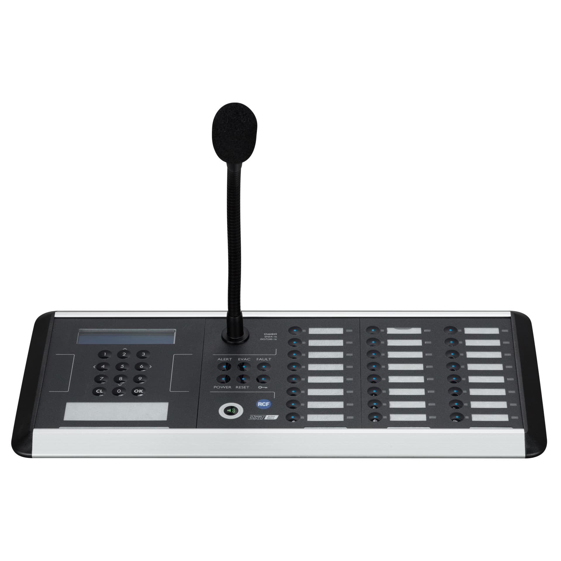 RCF 24 BM 7624D Consola Emergencias con Micrófono