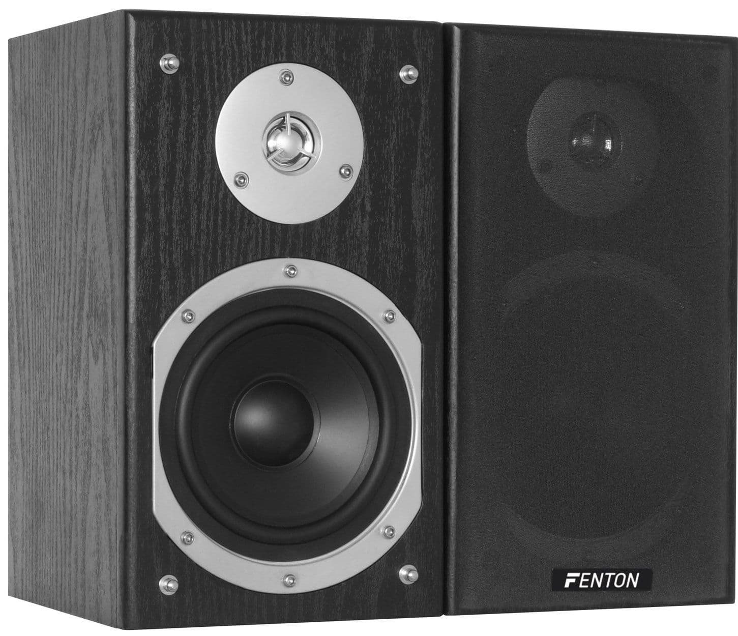 Fenton SHFB55B Altavoces de Estantería HiFi  5" Negro Pareja 100317 