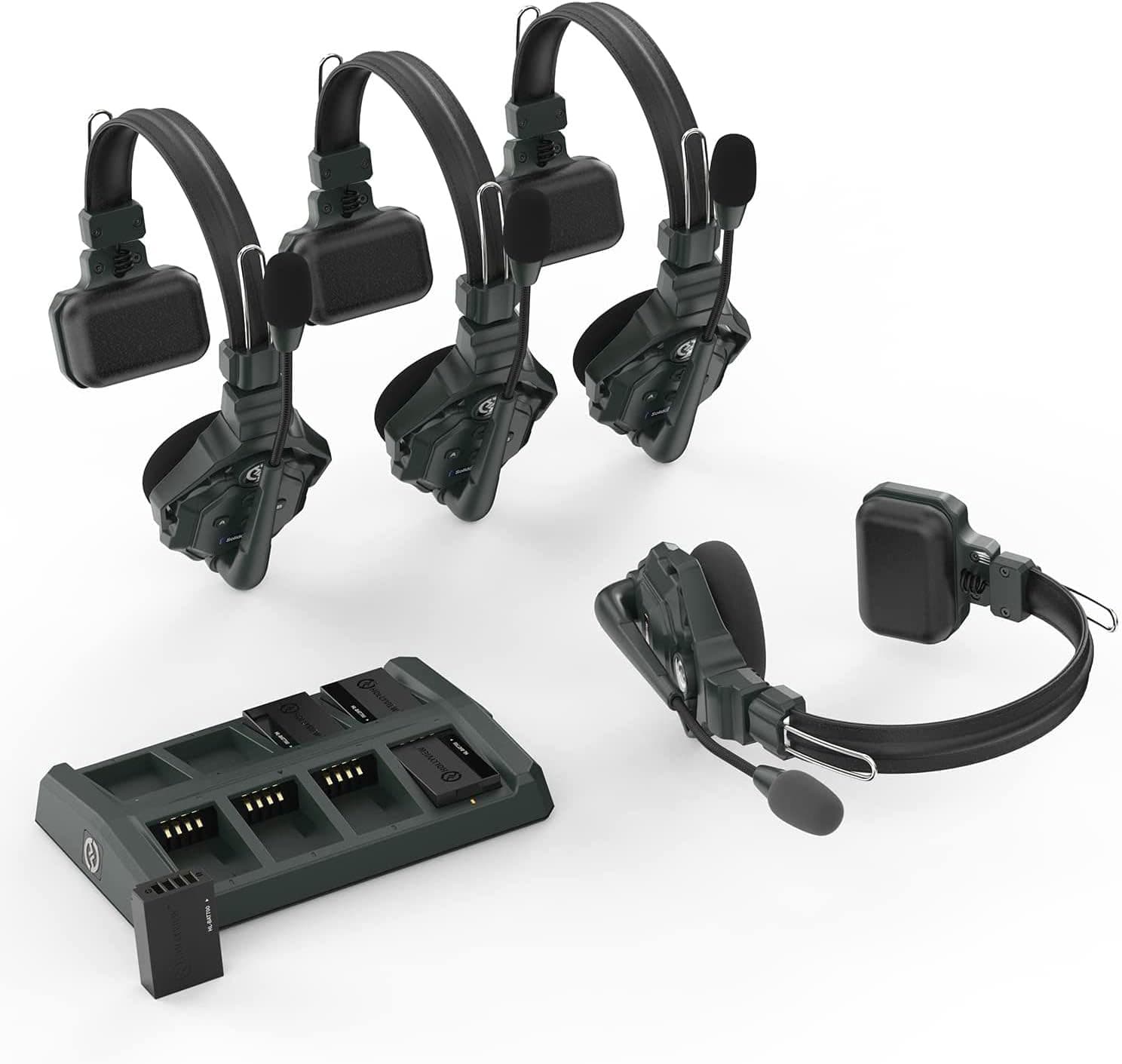 HollyView Hollyland Solidcom C14s Intercom con 4 microauriculares y 300mts de alcance