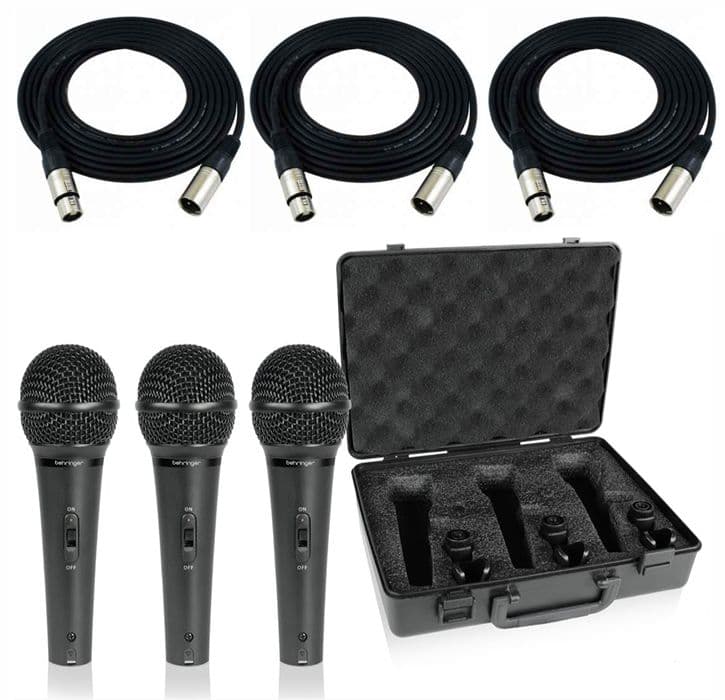 BEHRINGER XM1800S + 3 Cables XLR 3 Metros