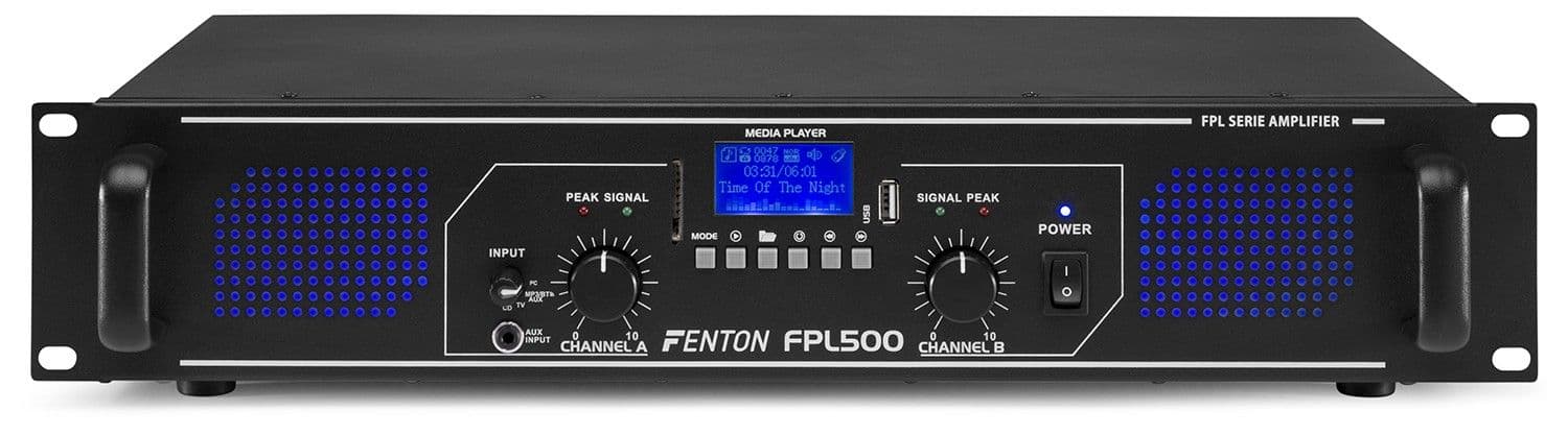 Fenton Fpl700 Amplificador Digital Led Azules Eq 172087
