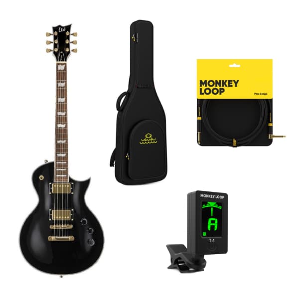LTD EC-256 Black Guitarra Eléctrica + Kit Accesorios