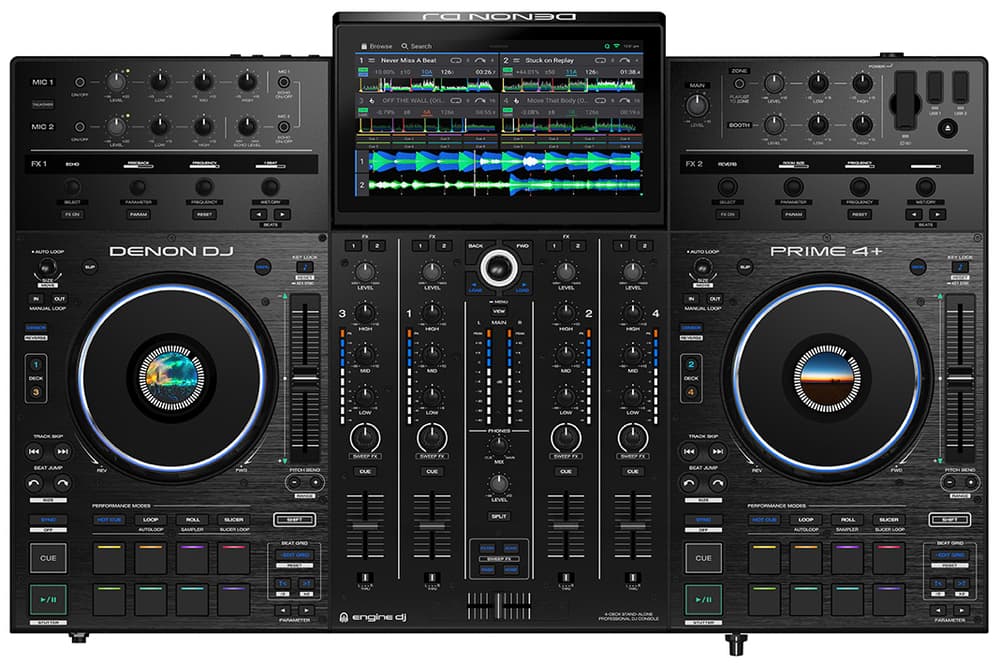 DENON Dj Prime 4 + Sistema Dj All-in-One