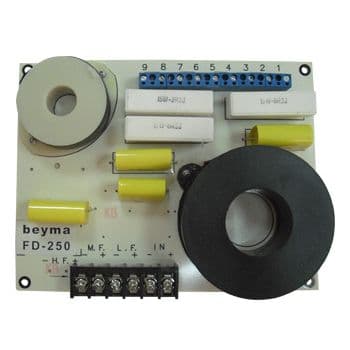 Beyma fd-250 filtro de altavoz 2 vías. frecuencia cruce 2000 hz