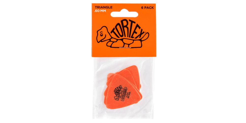 Dunlop Tortex Triangular de 0,60 mm Pack 6 Un. 431P60