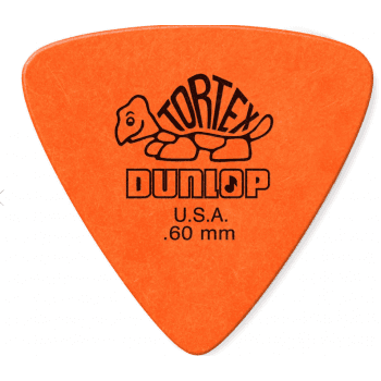Dunlop Tortex Triangular de 0,60 mm Pack 6 Un. 431P60