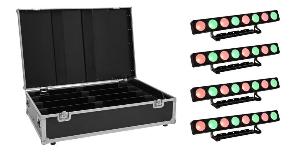 Eurolite Set 4x LED PMB-8 COB QCL 30W Bar + Case Set 4x LED PMB-8 COB QCL 30W Bar + Case