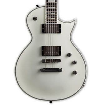 Esp eii eclipse snow white satin guitarra electrica
