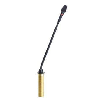 SHURE MX410R/S Micrófono Flexo 25cm Anillo Rojo Supercardioide. Con Previo. Negro MX410R/S