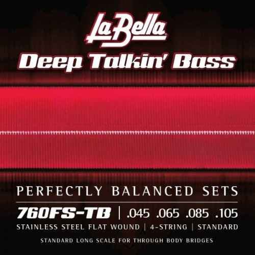 La Bella 760FSTB Juego De Cuerdas Para Bajo Eléctrico Deep Talkin´Standard Trhu Body 045-105 760FSTB
