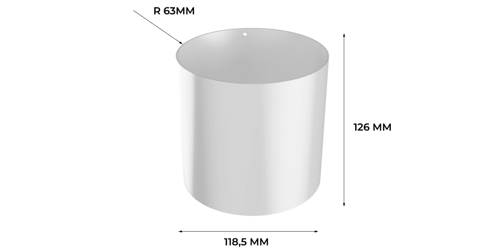 Triton Blue AB60-006 White Cover para Hydro B60 AB60-006