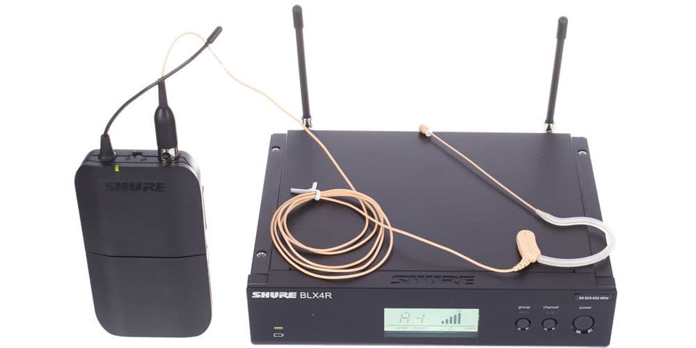 SHURE BLX14RE/MX53-K3E Sistema Inalámbrico MX153 Lavalier con Receptor Enracable. 606-630MHz BLX14RE/MX53 K3E