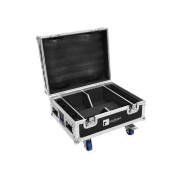 Roadinger 4x Akku IP UP-4 QuickDMX Con Función de Carga Flightcase