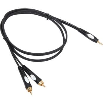 BST MINIJACK/RCA-3 Cable Minijack a RCA 3m MOLDED STEREO LEAD MINI JACK / 2x RCA 3M