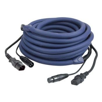 DAP Audio FP12 Cable azul IEC - XLR de 1,5 metros FP12 azul IEC XLR 1,5 metros