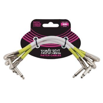 Ernie ball 6052 cable patch blanco 15 cm