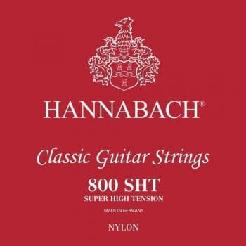 Hannabach 800sht red super high tension cuerdas para guitarra clásica